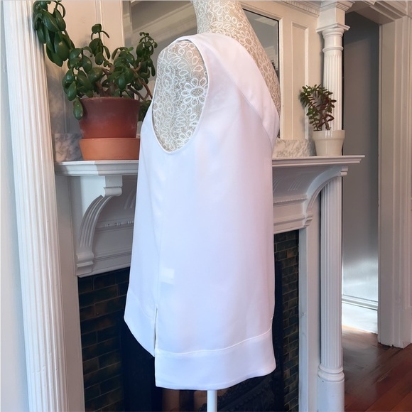 NWT BANANA REPUBLIC White Sleeveless One Shoulder Top Blouse Size XS - Picture 8 of 11